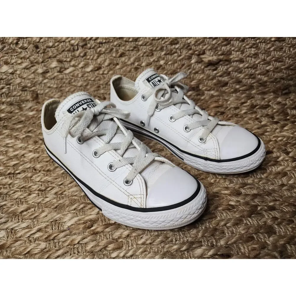 Converse Chuck Taylor All Star Low Top OX White Shoes Juniors 3 Women's 5 School